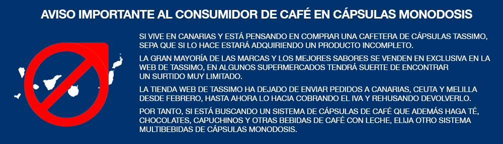 donde comprar capsulas tassimo tenerife