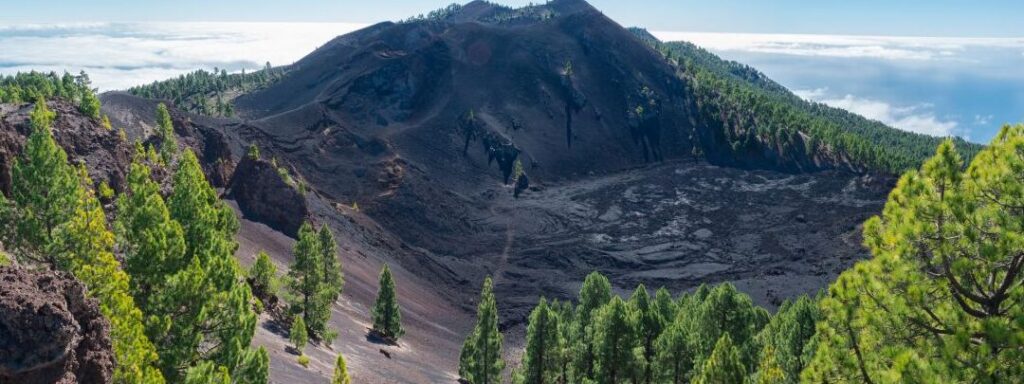 donde se ve mejor el volcan de la palma
