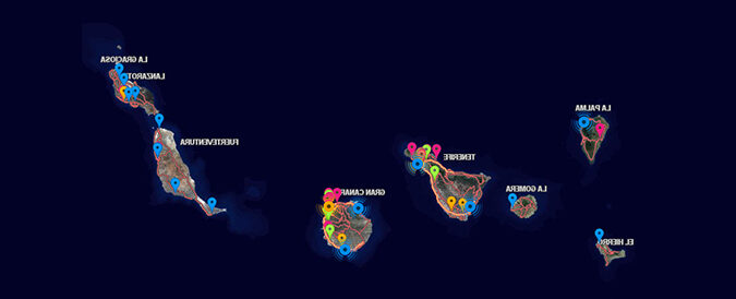 que distancia hay entre gran canaria y tenerife